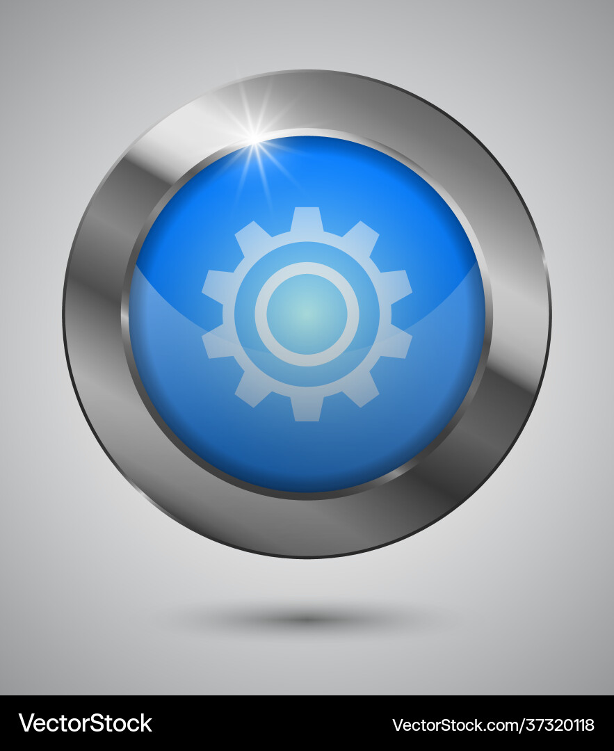 Button settings Button settings Vector Image