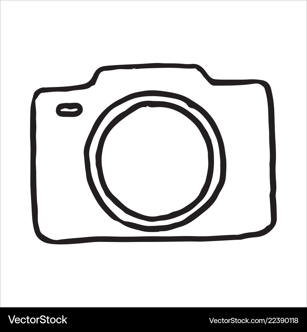 Camera doodle icon (22390118) – Royalty-Free Vector