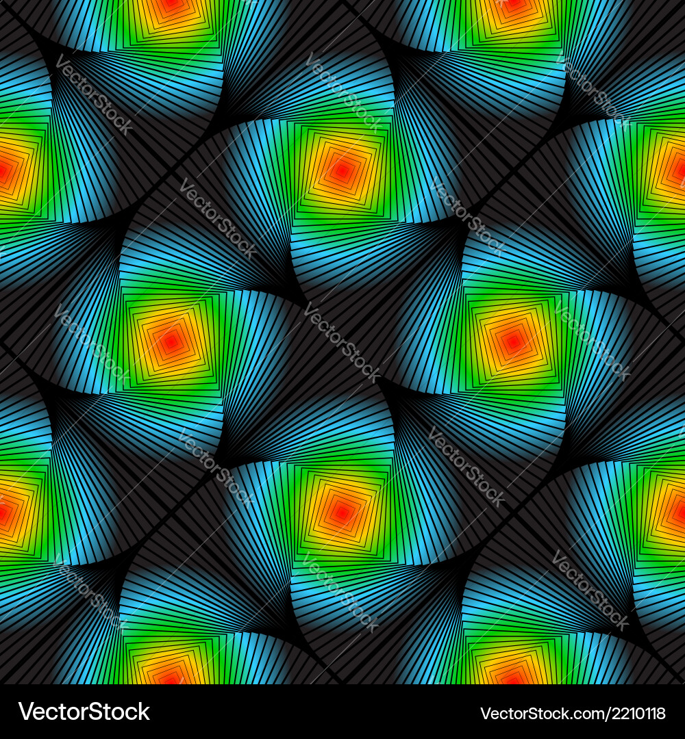 Design seamless colorful swirl flower pattern vector image