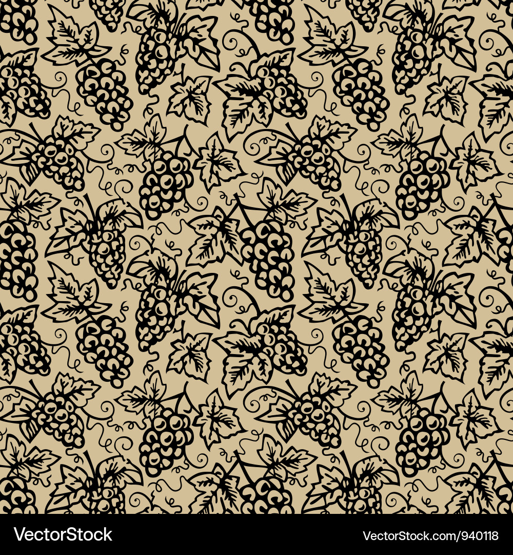 Elegant Grapevine Pattern Vector Image