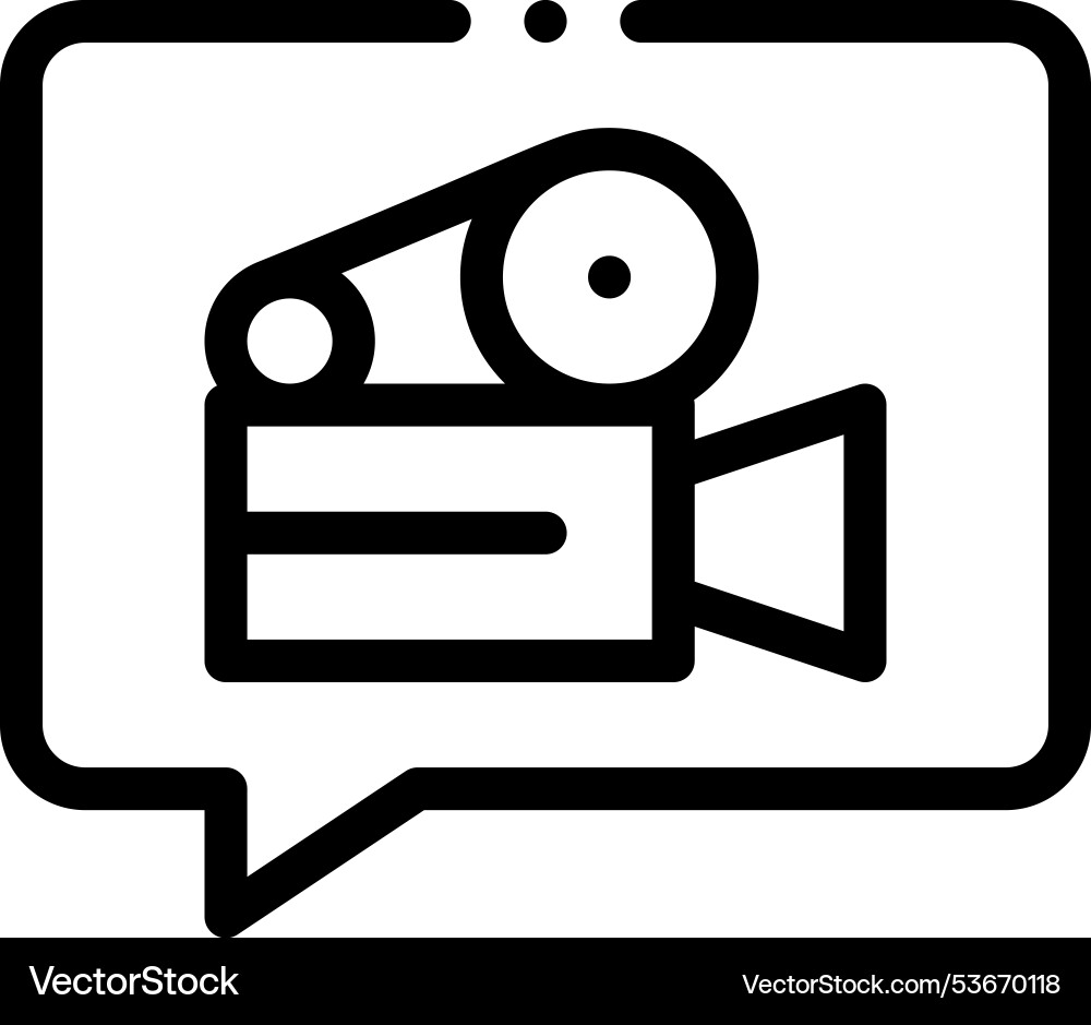Filament icon thin linear style design isolated Filament icon thin linear style design isolated vector image