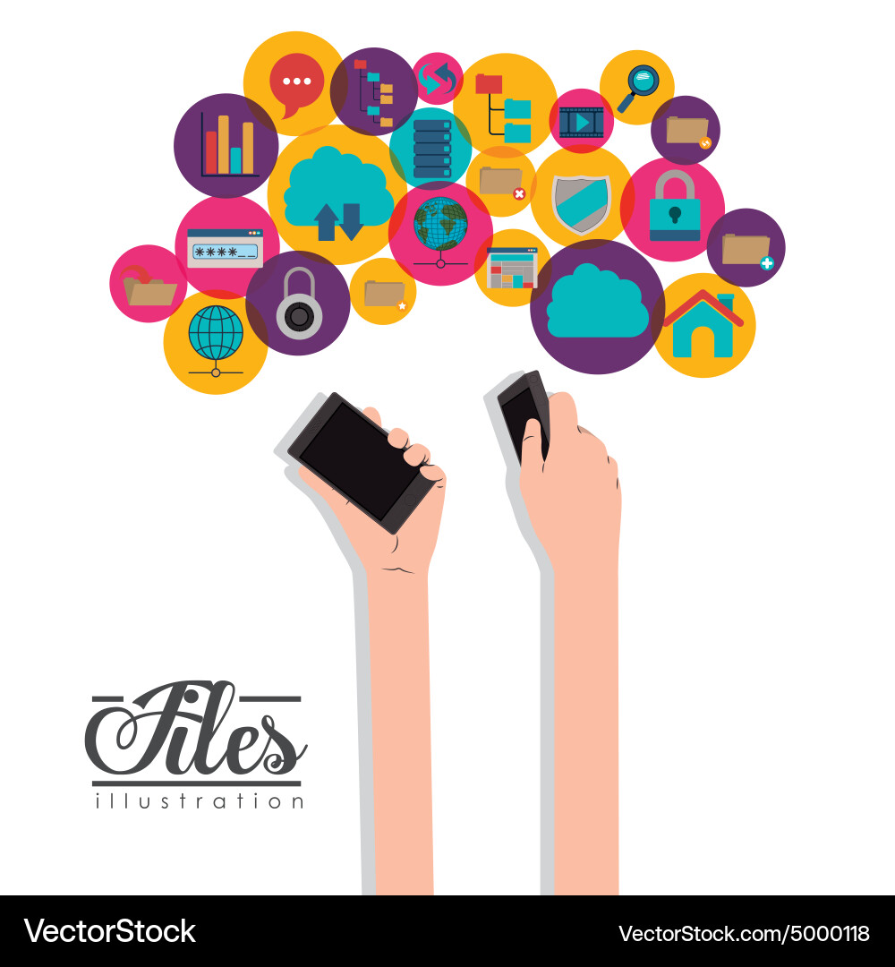 Files design vector image