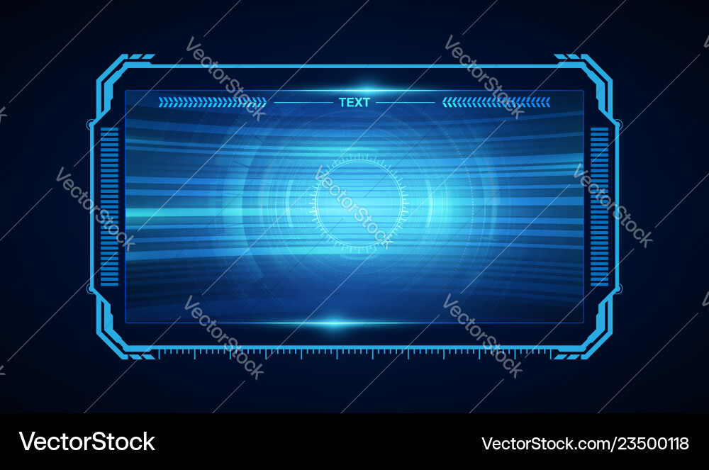 Futuristic HUD UI Display vector image