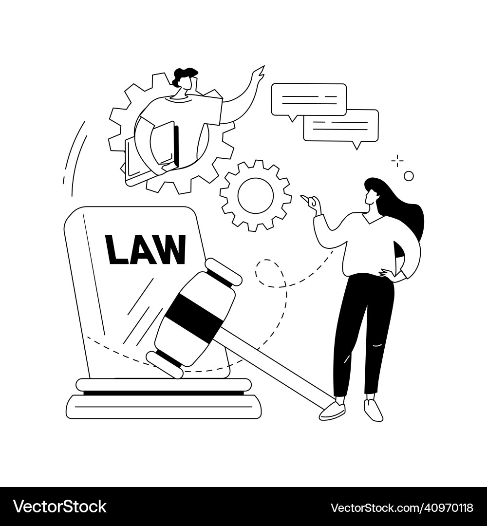 Litigation support abstract concept Litigation support abstract concept vector image