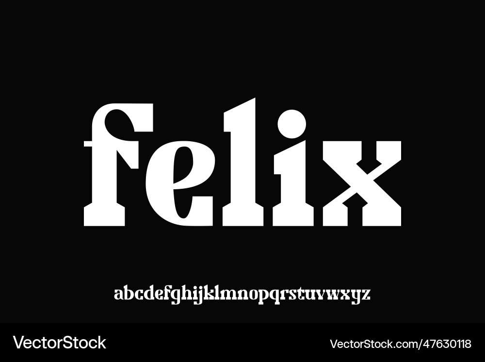Lowercase display font design suitable Lowercase display font design suitable Vector Image
