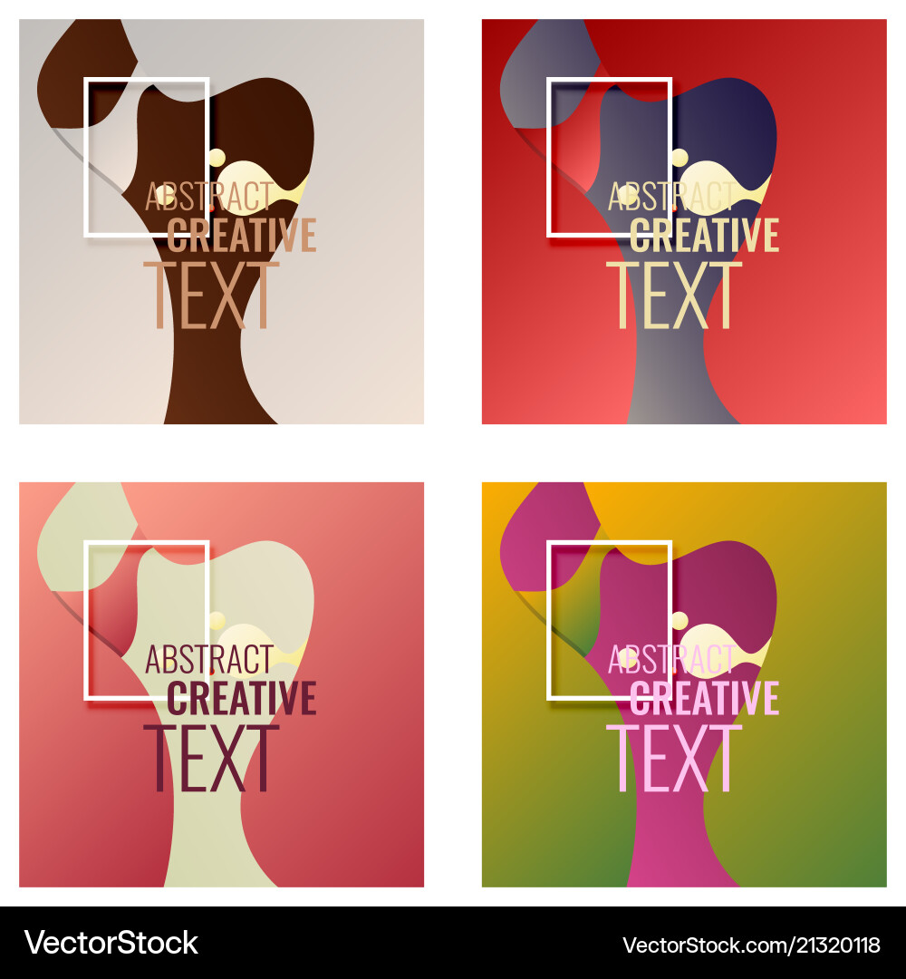 Minimal geometric coverage a set of modern Vector Image