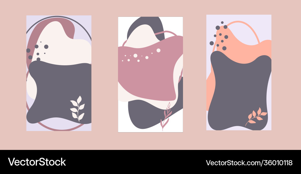 Set abstract backgrounds in minimal style Set abstract backgrounds in minimal style vector image