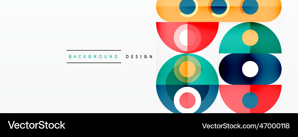 Simple circles and round elements pattern Vector Image