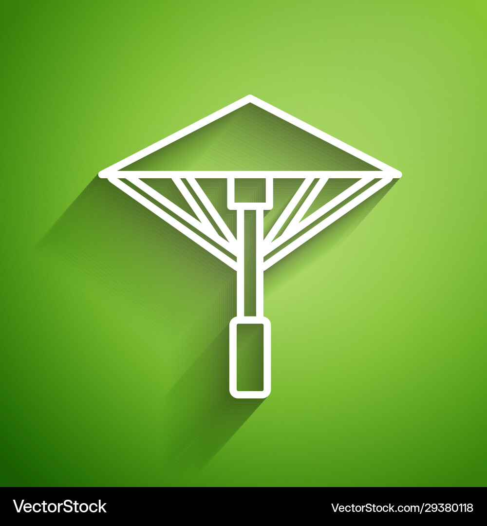 White line traditional japanese umbrella from White line traditional japanese umbrella from vector image