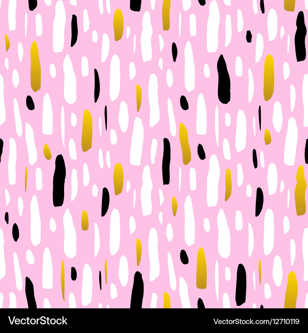 Brush Strokes & Splatter Pattern vector image