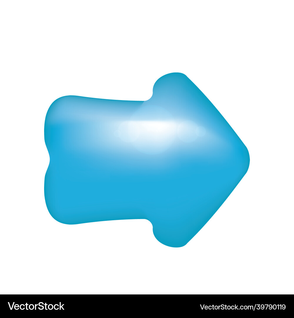 Cartoon arrow game interface element cursor Cartoon arrow game interface element cursor Vector Image