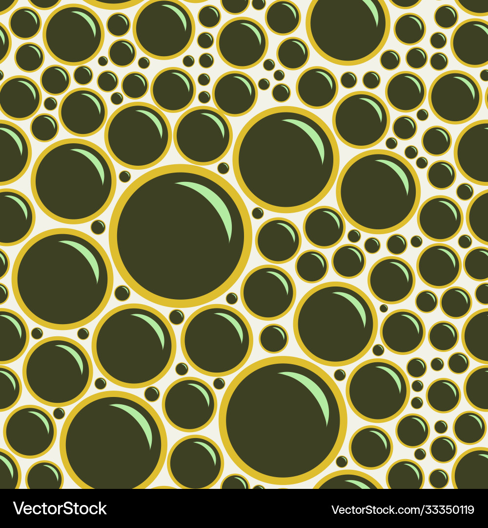 Foam Bubble Pattern vector image