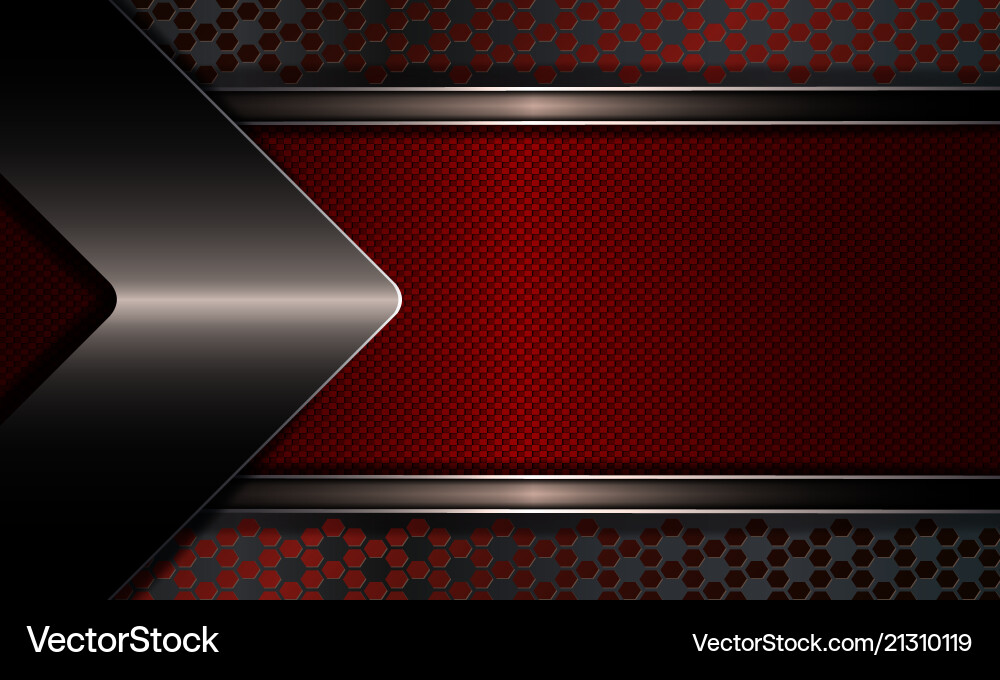 Geometric design with a textured red frame vector image