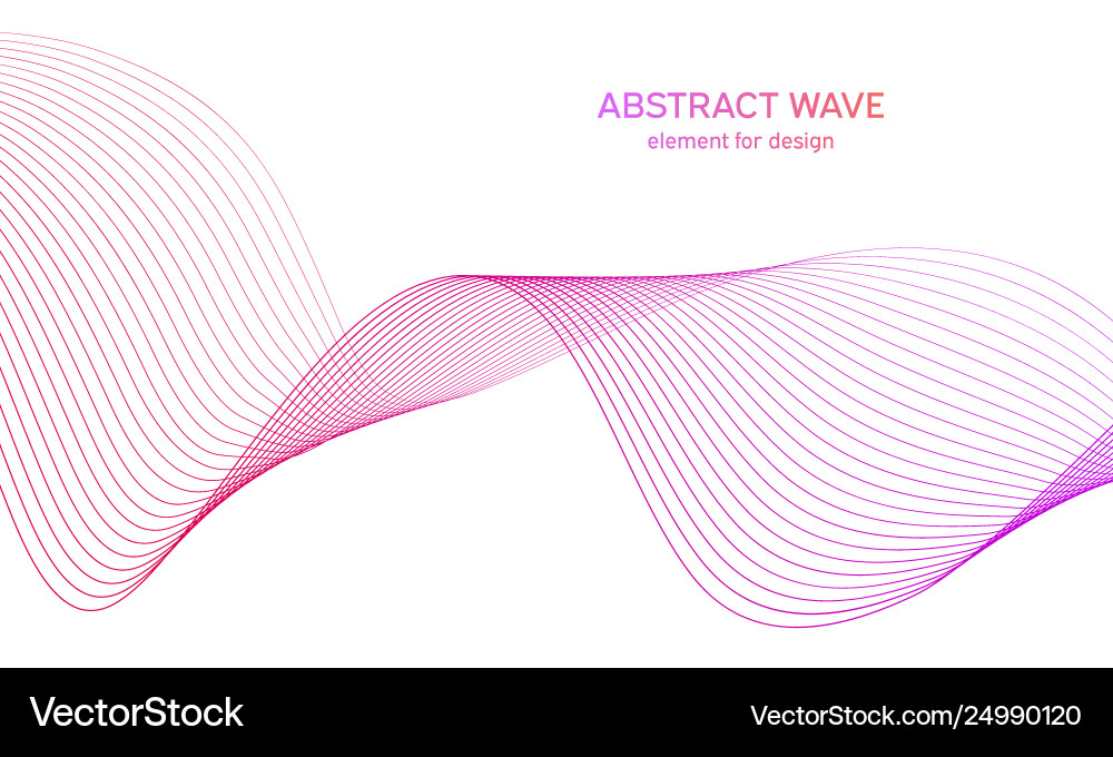 Abstract colorful wave element for design Abstract colorful wave element for design Vector Image