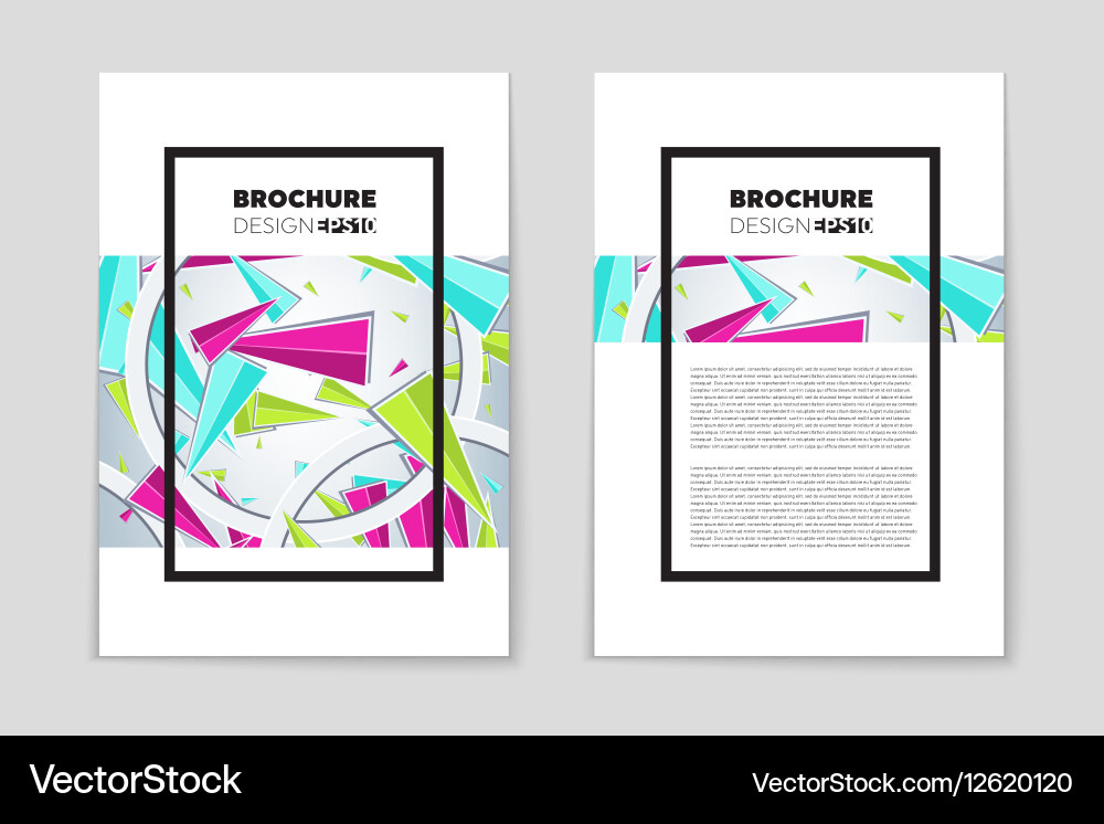 Abstract layout background set for art vector image