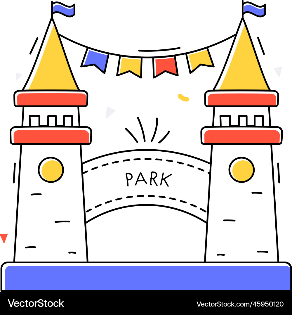 Amusement park Royalty Free Vector Image - VectorStock