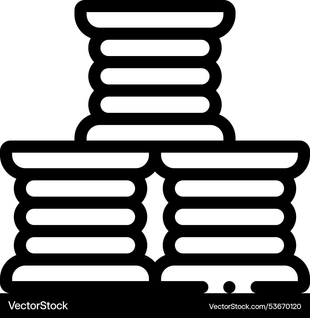 Filament icon thin linear style design isolated Filament icon thin linear style design isolated vector image