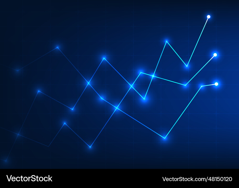 Graph technology background Graph technology background vector image