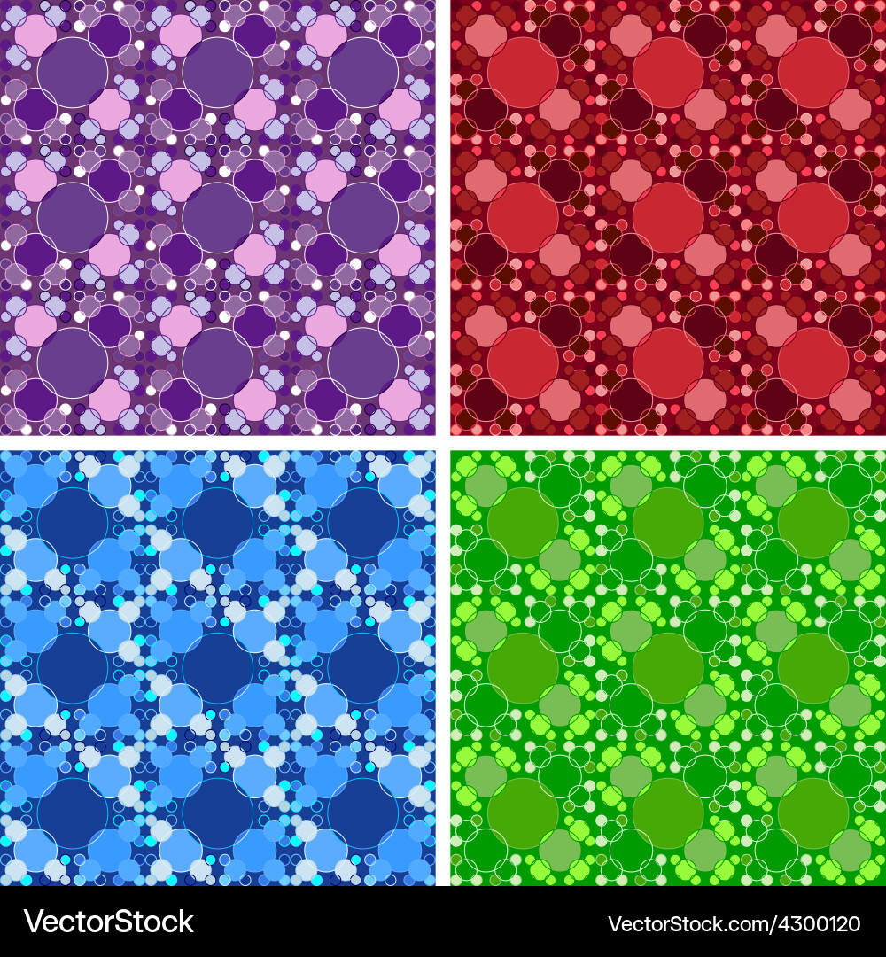 Seamless abstract art pattern set vector image