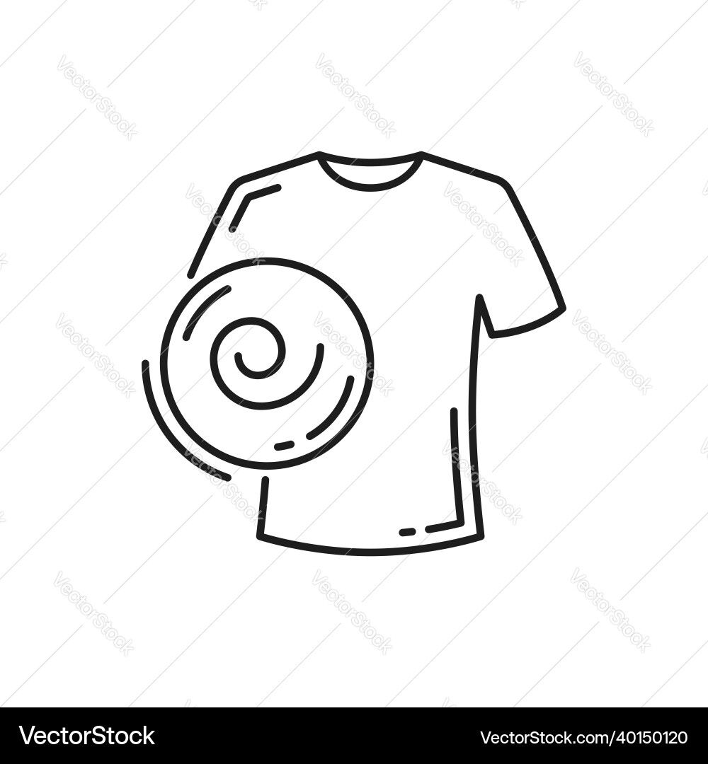 Sign on washing machine delicate spin t-shirt vector image