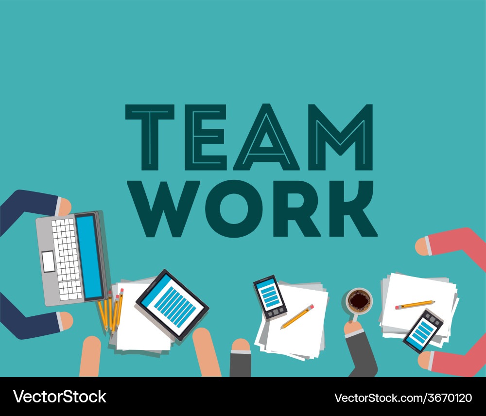 Teamwork design Vector Image
