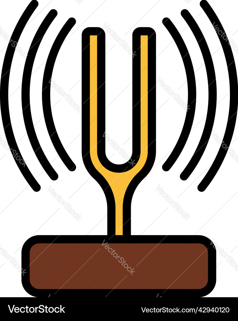 Tuning fork icon Tuning fork icon vector image