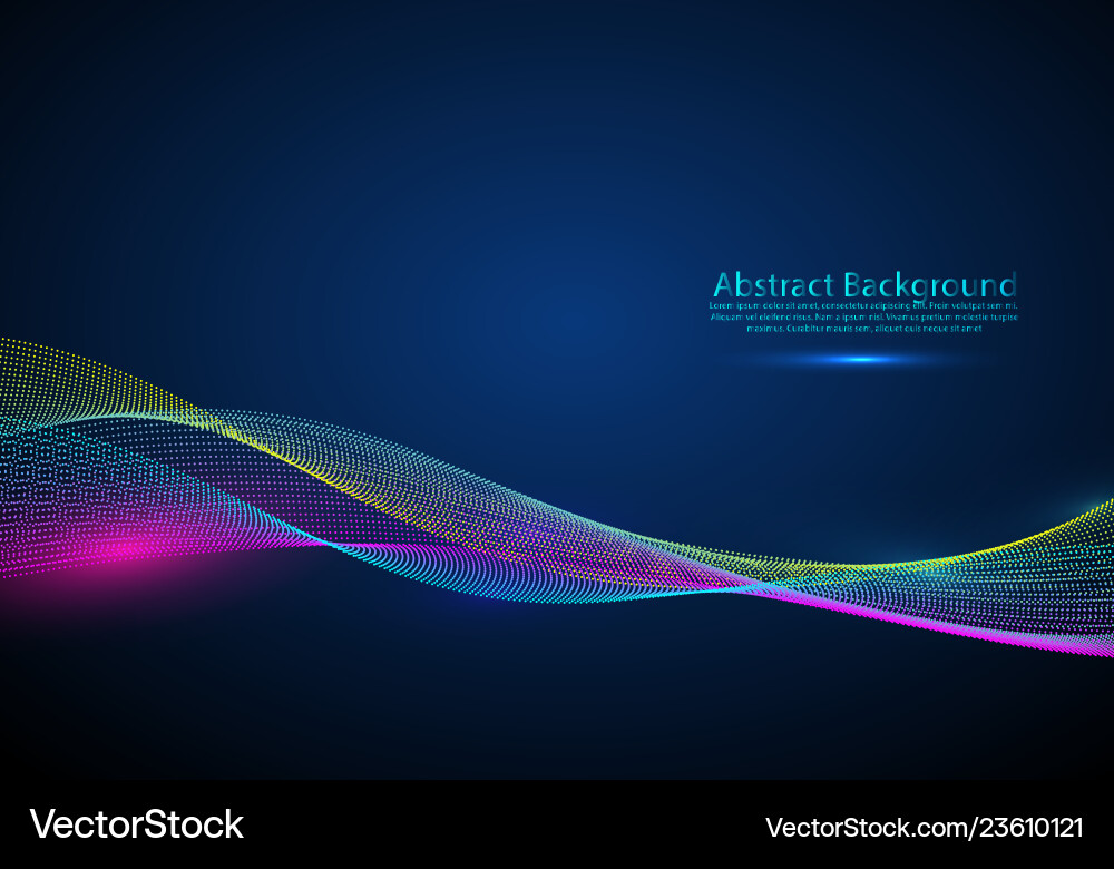 Abstract background with dynamic colorful vector image