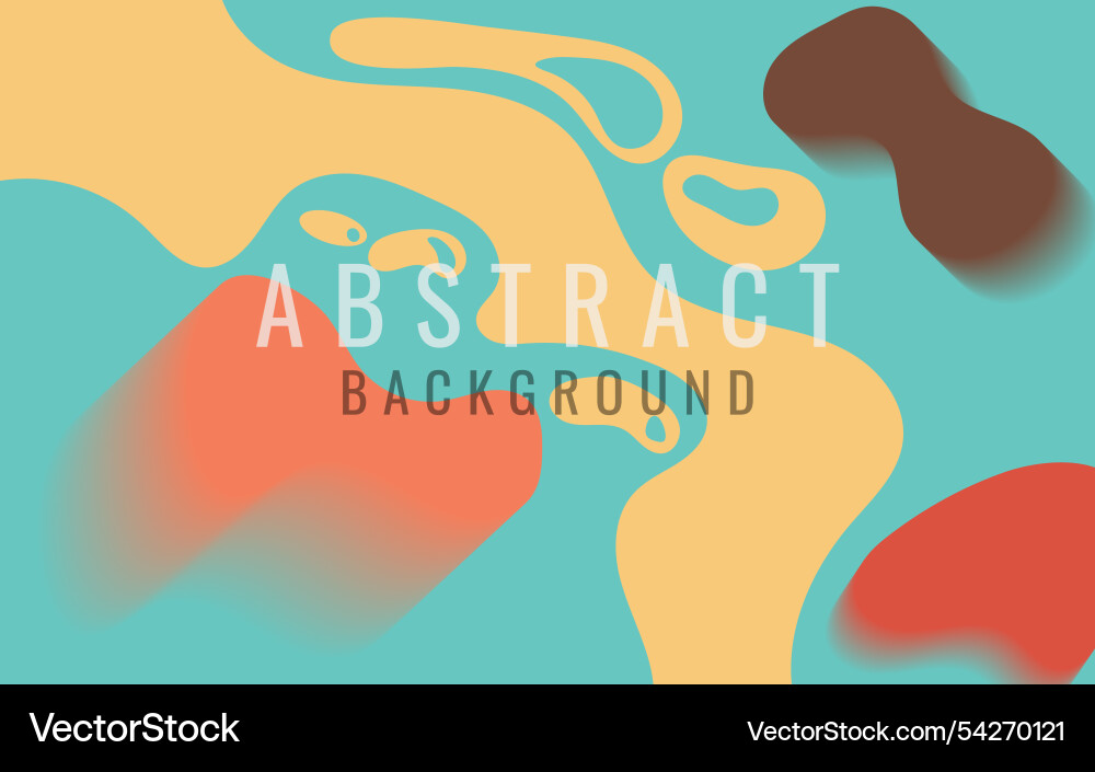 Abstract background with organic shapes in blue Vector Image