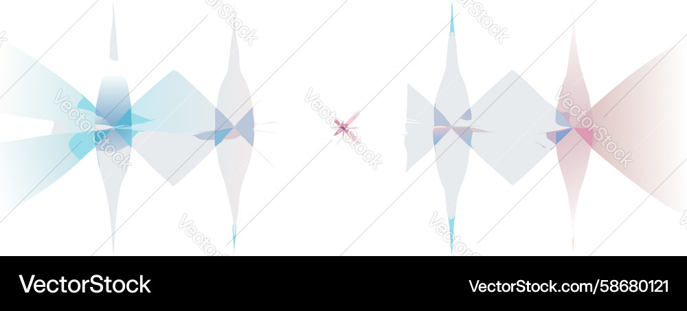 Abstract sound wave pulse design generative ai Vector Image