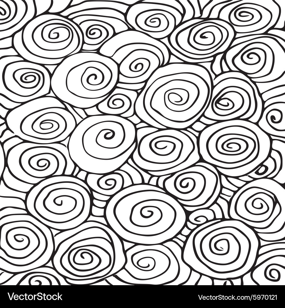 Abstract Swirl Wave Pattern vector image