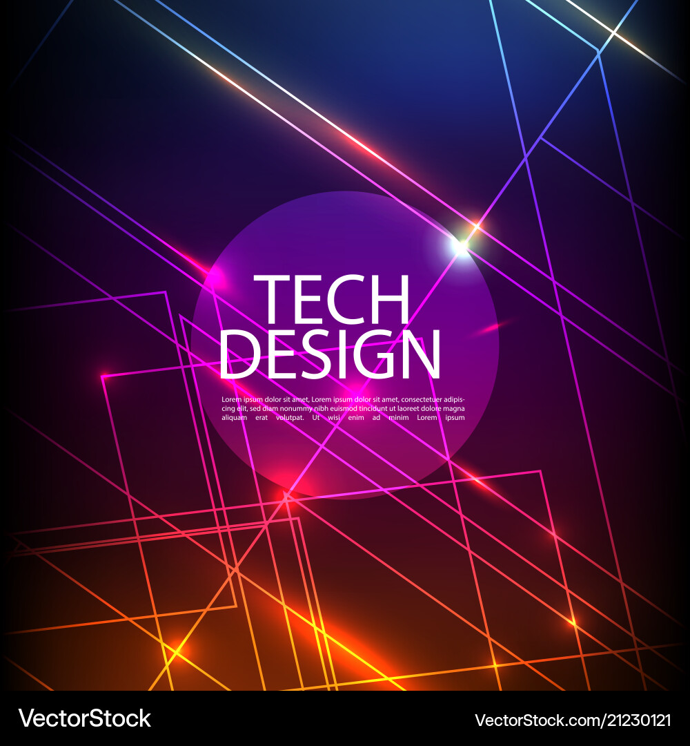 Abstract technology digital hi tech hexagons Vector Image