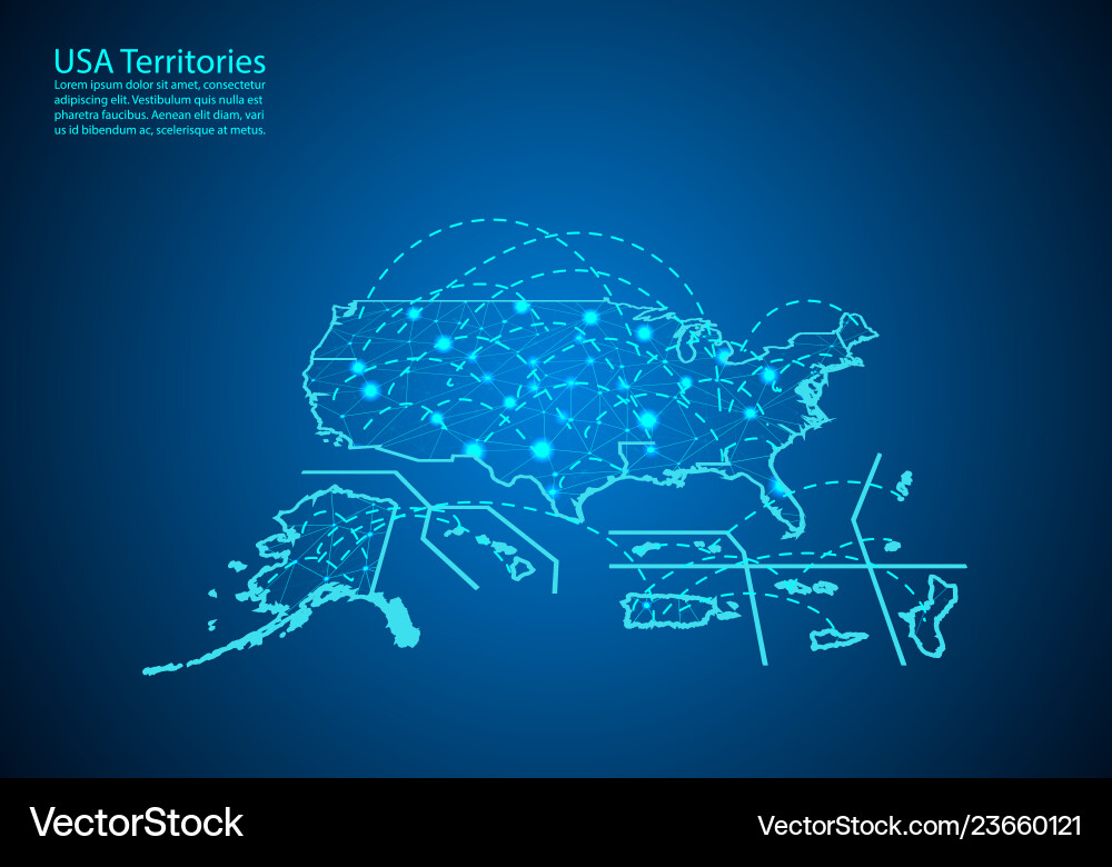 Global Network Map with Connected Nodes vector image
