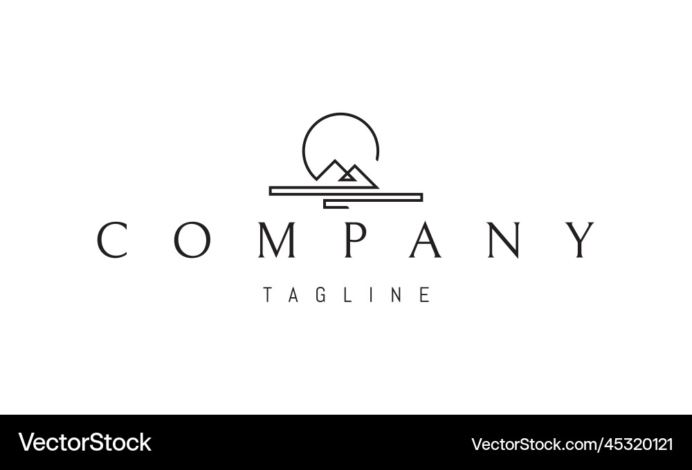 Logo on which an abstract image of two Logo on which an abstract image of two Vector Image