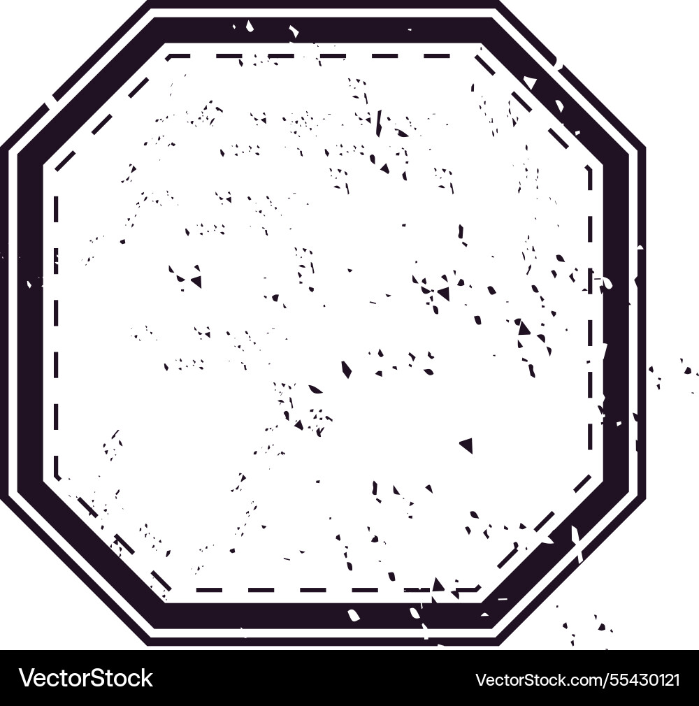 Octagonal vintage travel stamp featuring Octagonal vintage travel stamp featuring vector image