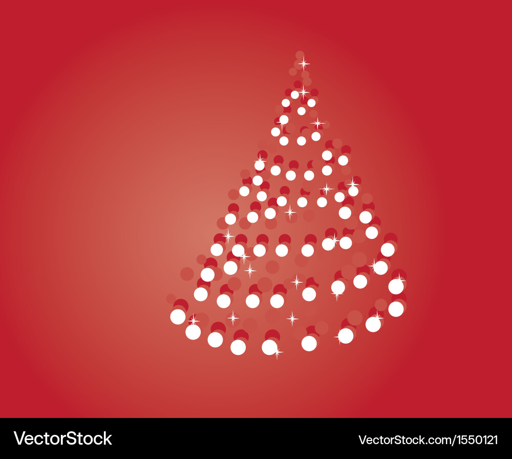 Red tree Vector Image