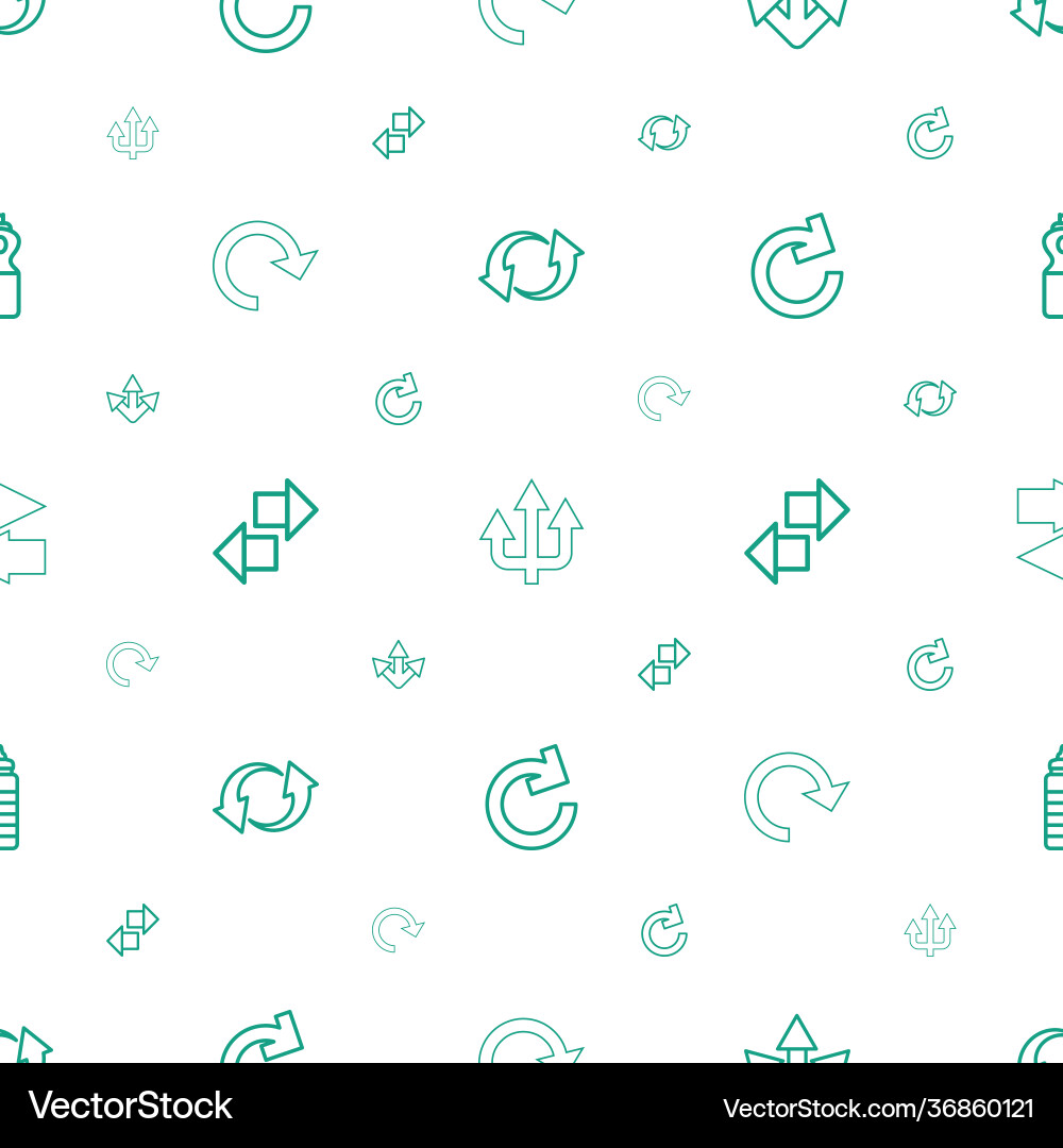 Refresh icons pattern seamless white background vector image