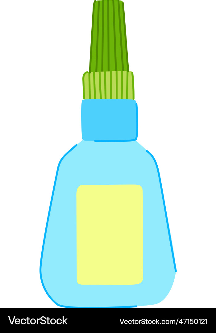 Repair glue bottle cartoon Repair glue bottle cartoon vector image