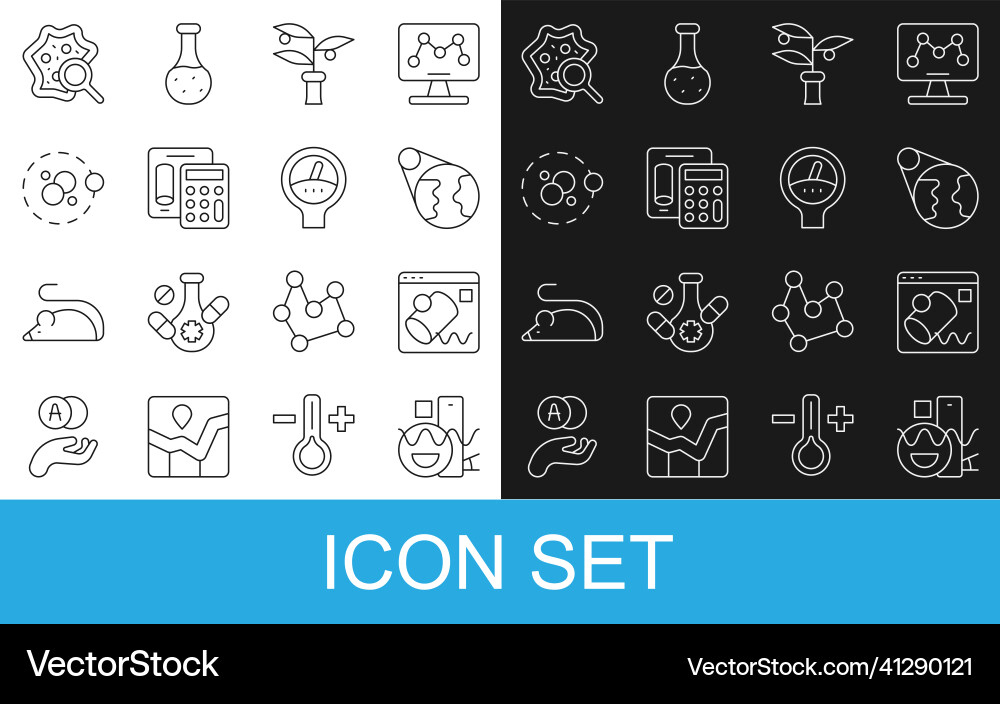 Set line basic geometric shapes data Set line basic geometric shapes data vector image