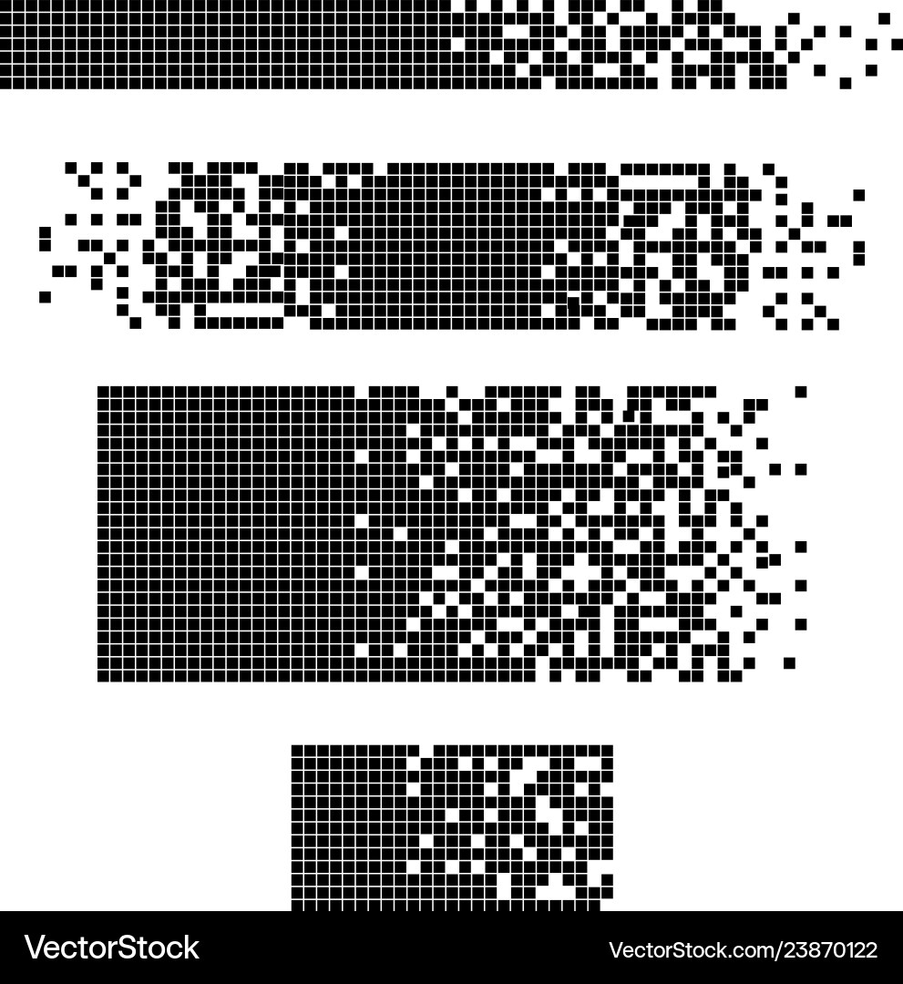 Dissolved filled square Dissolved filled square vector image