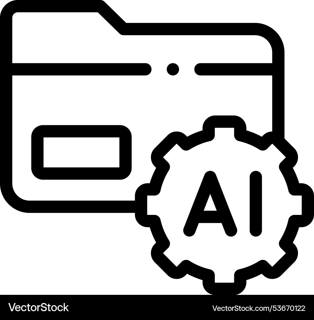 File sharing icon thin linear style design File sharing icon thin linear style design vector image