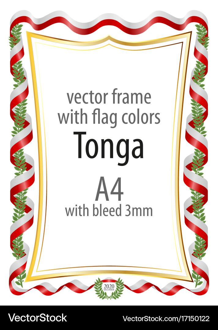 Frame and border of ribbon with the colors Vector Image