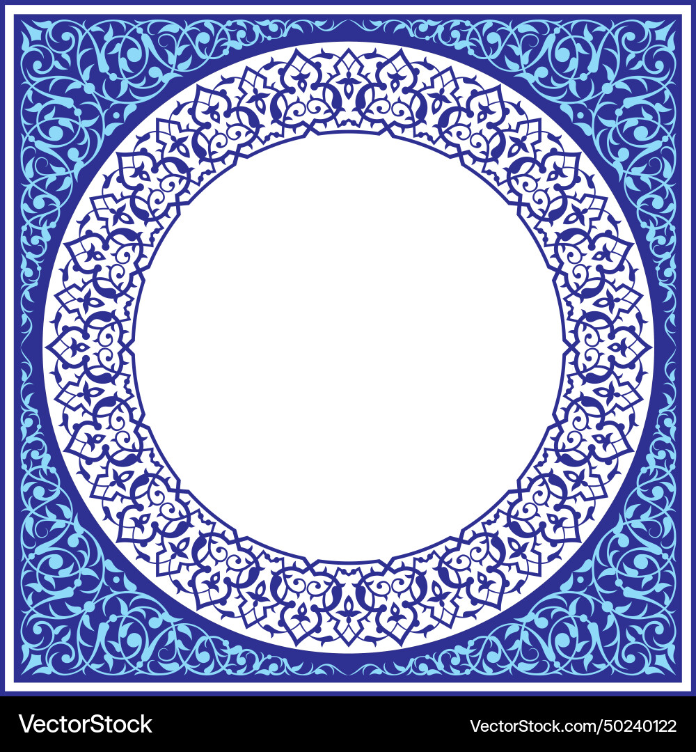 Frame ornamental design pattern Frame ornamental design pattern vector image