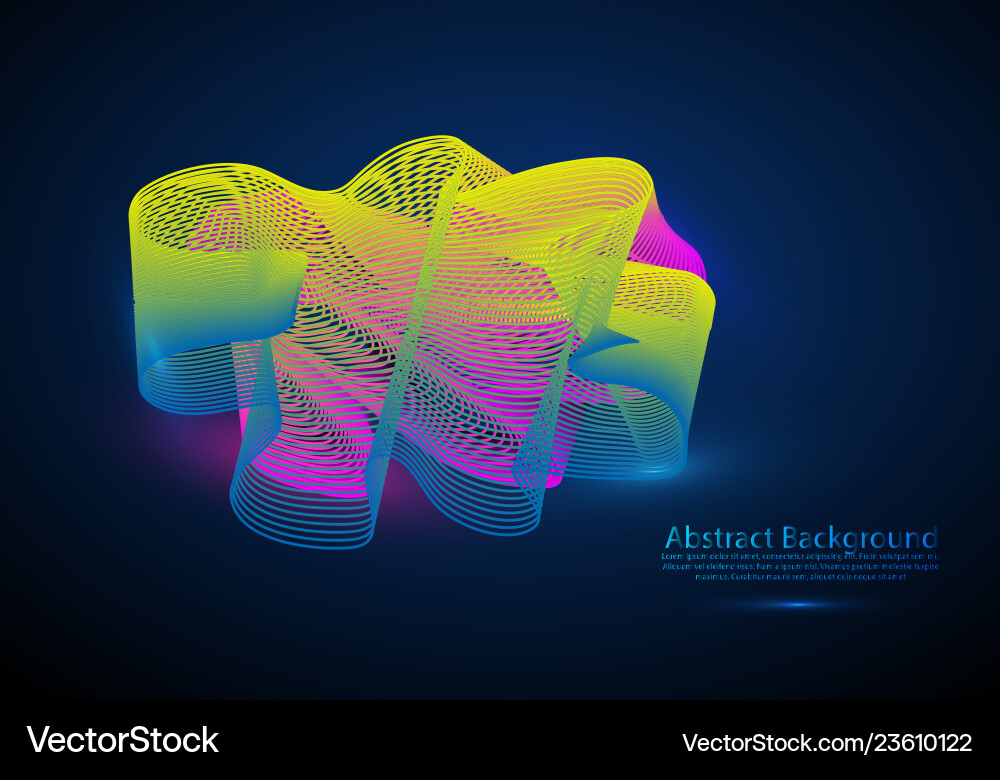 Glow Particle Wave Background vector image