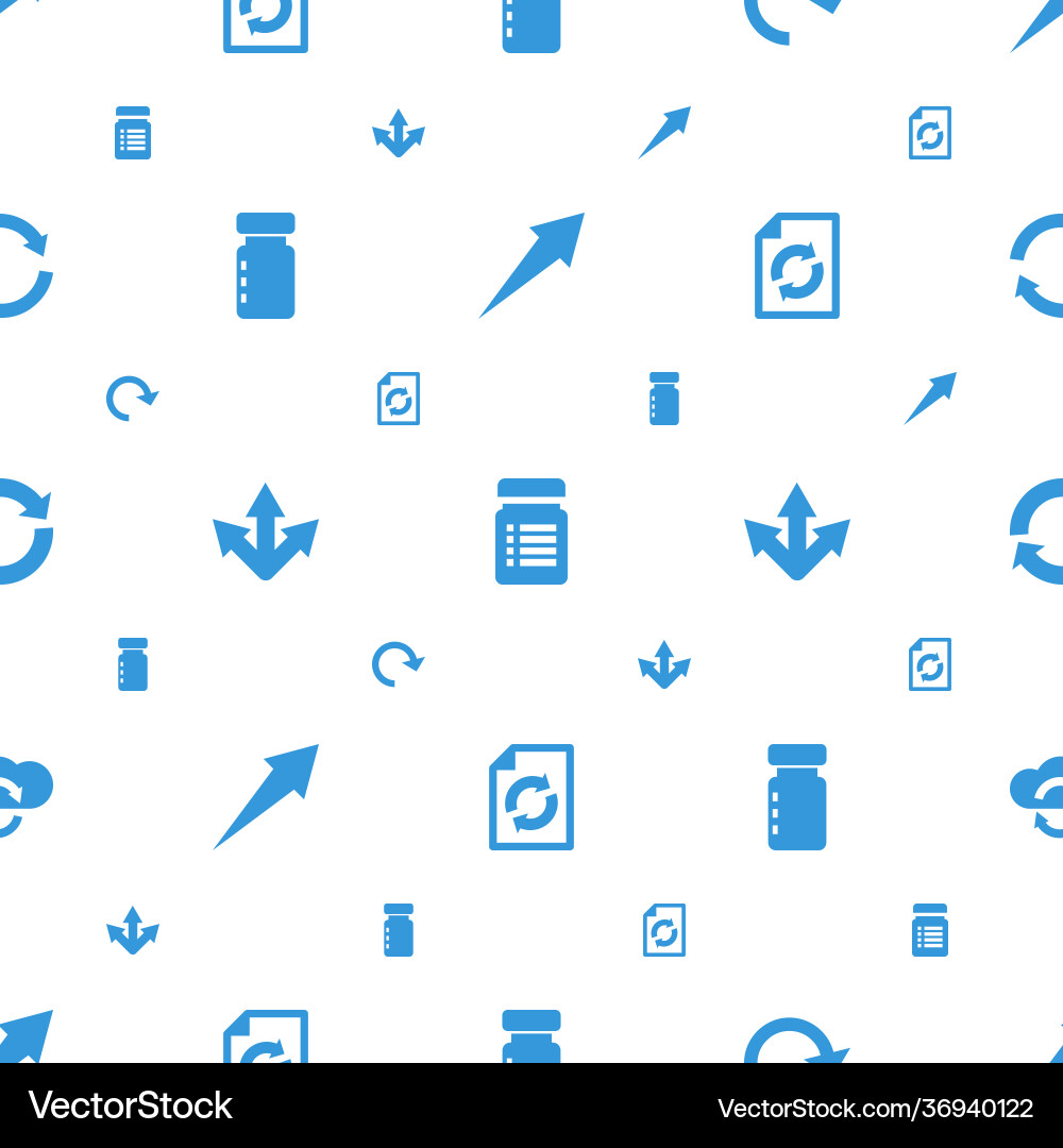Refresh icons pattern seamless white background vector image