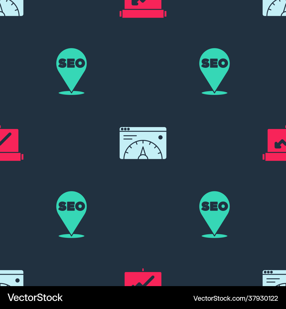 Set board with graph chart website statistic Set board with graph chart website statistic vector image