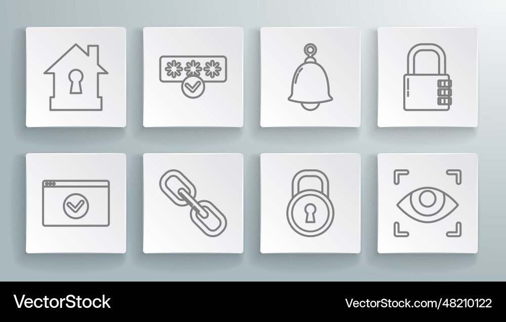 Set line secure your site with https ssl password Set line secure your site with https ssl password vector image