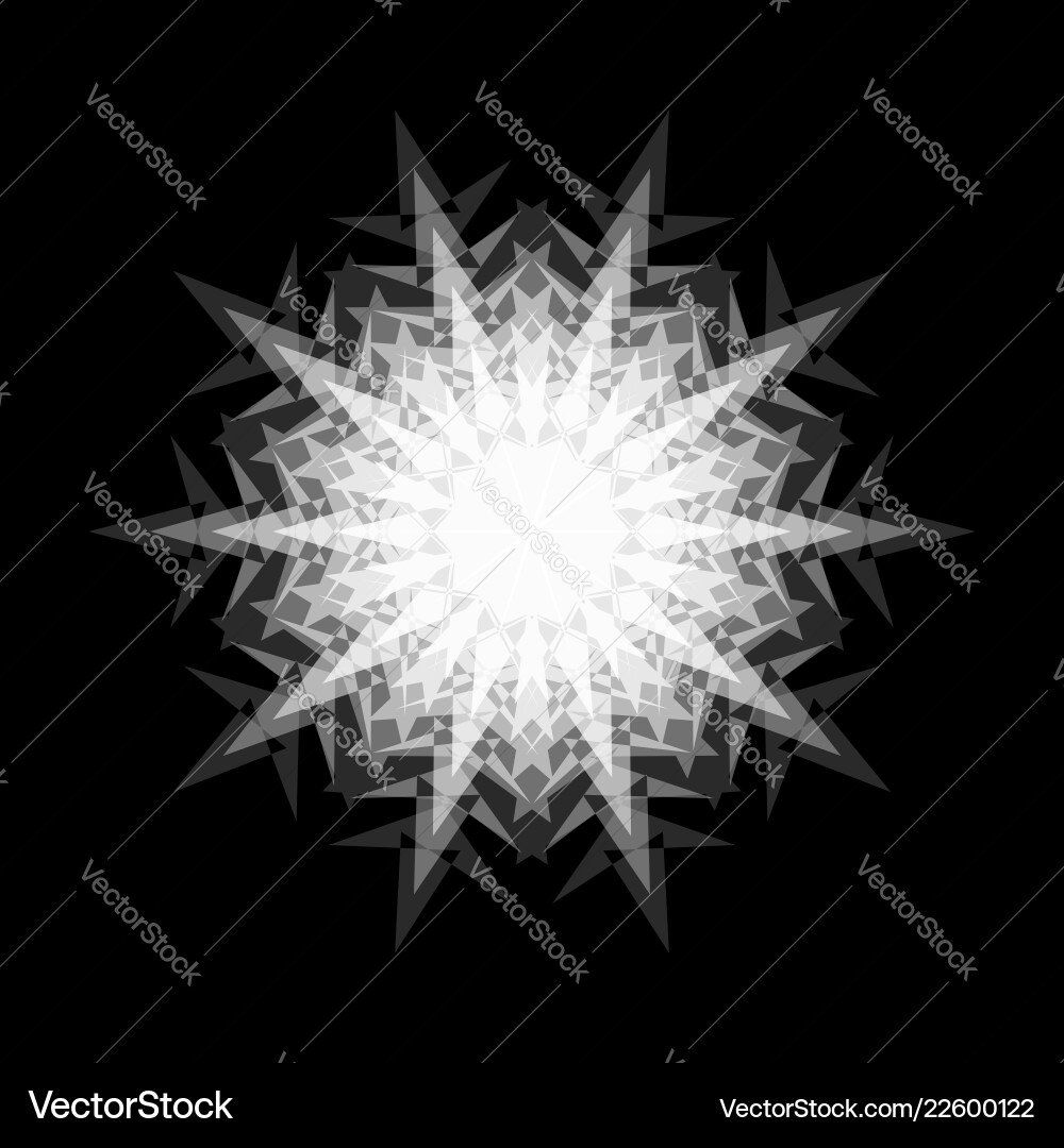 Symbolic sacred geometry element abstract Vector Image