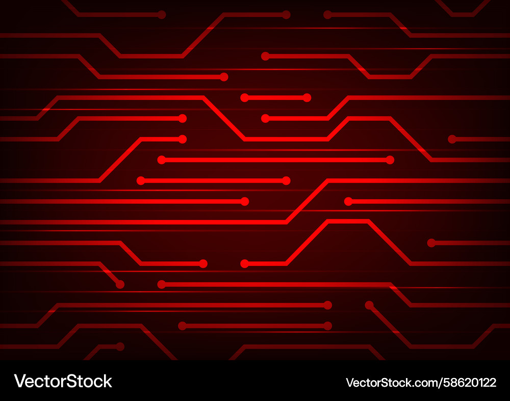 Technology dark red pattern line background Technology dark red pattern line background Vector Image