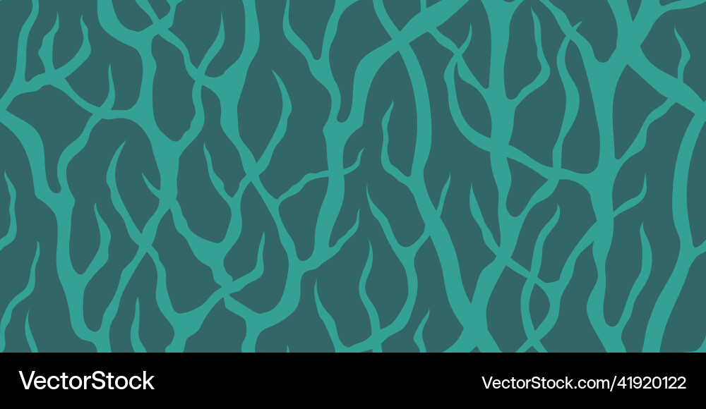 Turquoise Branch Pattern vector image