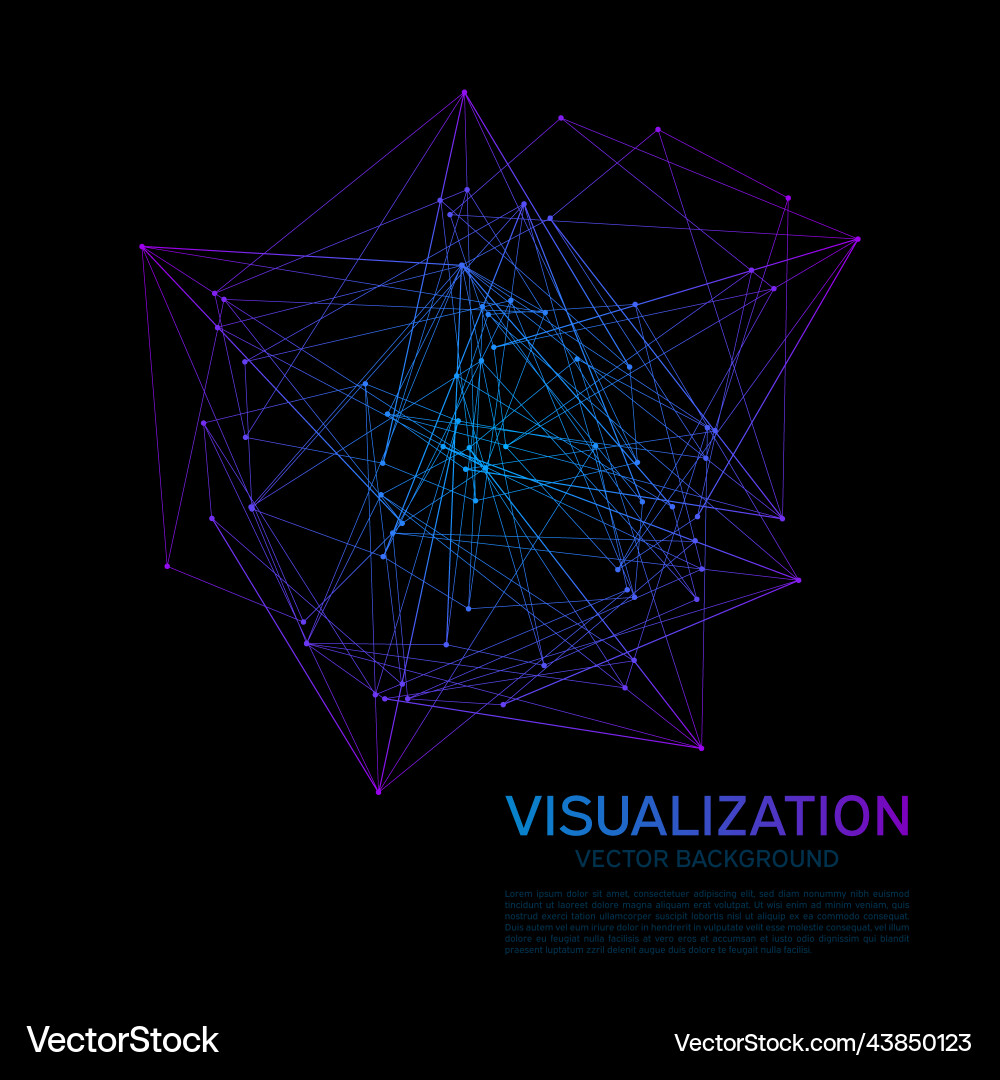 Abstract background with dots and lines black Abstract background with dots and lines black vector image